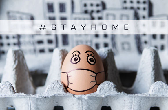 כרזה הקוראת לבידוד | איור: leonov.o, Shutterstock