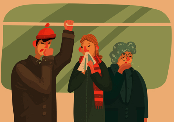 הקור לא גורם לנו ישירות לחלות יותר, הוא פשוט מסייע לנגיפים לשרוד ולהתפשט מאדם לאדם | איור: Shutterstock