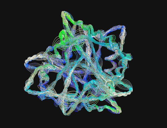 תגובת שרשרת: המבנה התלת-תממדי של החלבון הוא שקובע את הפעילות שלו | איור: CHRISTOPH BURGSTEDT / SCIENCE PHOTO LIBRARY
