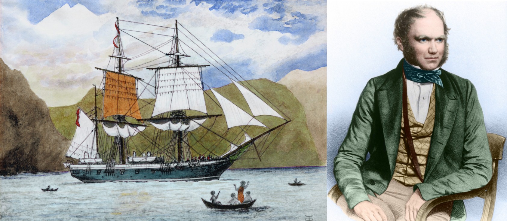 תובנות מרחיקות לכת על שורשי קיומנו בזכות הביקור באיים הנידחים. דרווין והאנייה "ביגל" | מקור: Science Photo Library