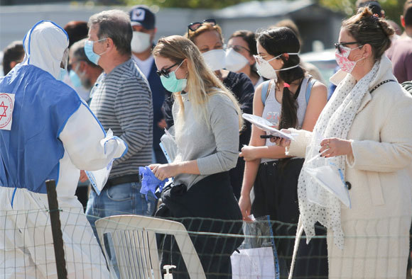  אנשים בבדיקות רפואיות, ישראל, מרץ 2020 | shutterstock, abu adel - photo