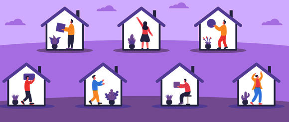 אנשים בבידוד | איור: Owlapple, Shutterstock