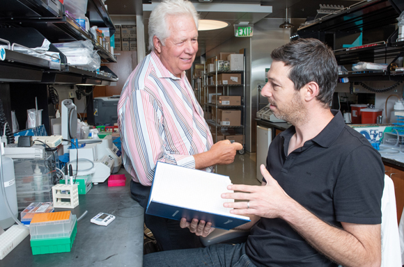 ורנר גרין (משמאל) ואיתן הרציג | צילום: Gladstone Institutes