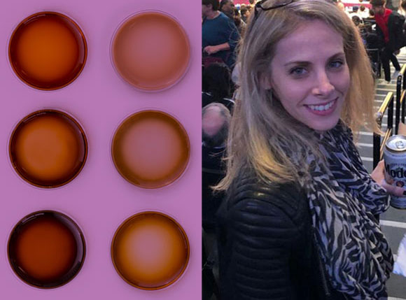 חיקוי של תהליכים ביולוגיים. למפל ודוגמאות מהמלנין המלאכותי שפיתחה | צילומים: Matej Vakula, NYC/vakula.eu, אלבום פרטי