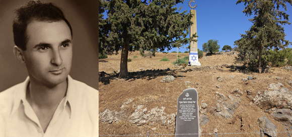 רפי מוקדי והאנדרטה שהוקמה לזכרו ולזכר יובל בן ארצי במקום נפילתם | מקור: ויקיפידיה, Shayshal2, נחלת הכלל