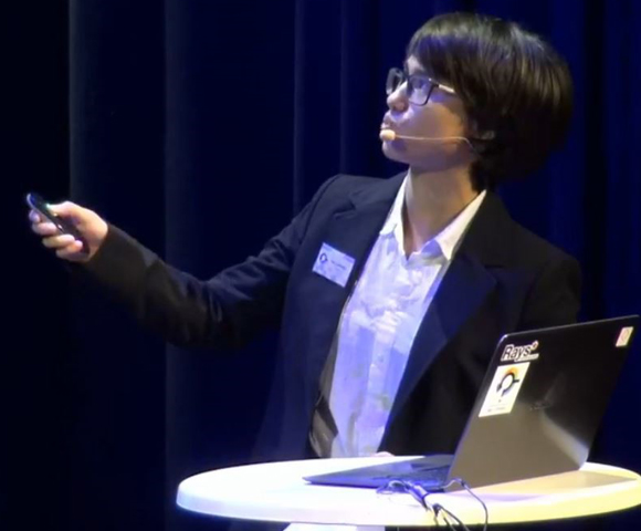 חוויה שנותנת כיוון בחיים. אורית שחר מציגה את מחקרה במסגרת אירועי פרס נובל בשבדיה | צילום: SIYSS