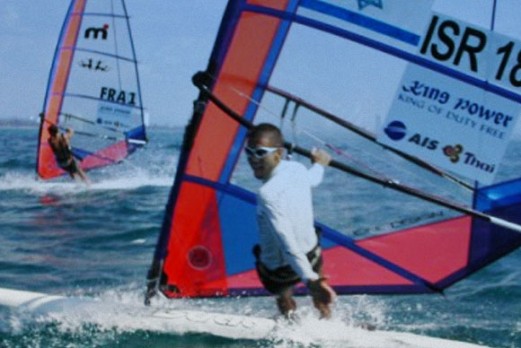 גל פרידמן, זוכה מדליית הזהב בגלישת רוח במשחקים האולימפיים, אתונה 2004 | מקור: ויקיפדיה