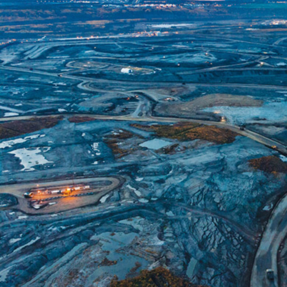 תמונת אזור חולות הזפת באלברטה.קרדיט: גארת' לנץ| Scientific American