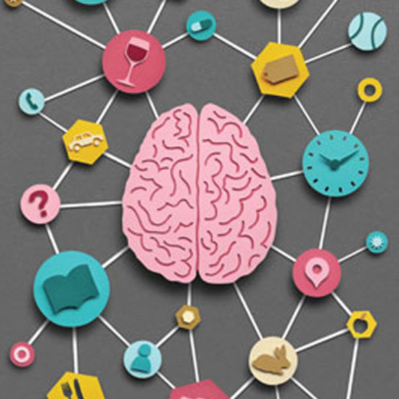 איור מוח אנושי והקשרים היוצאים ממנו. קרדיט: אוֹוֶן גילדרסליב |  Scientific American