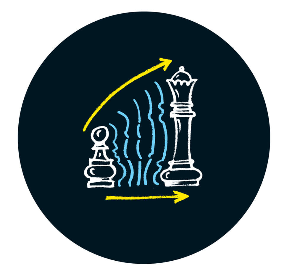 איור: משחק שחמט קוסמי.קרדיט: נייג'ל הולמס | Scientific American