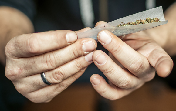 בני נוער שהפסיקו לעשן קנביס השתפרו במבחני זיכרון לעומת בני גילם שהמשיכו לעשן. גלגול סיגריית קנביס | צילום: Shutterstock