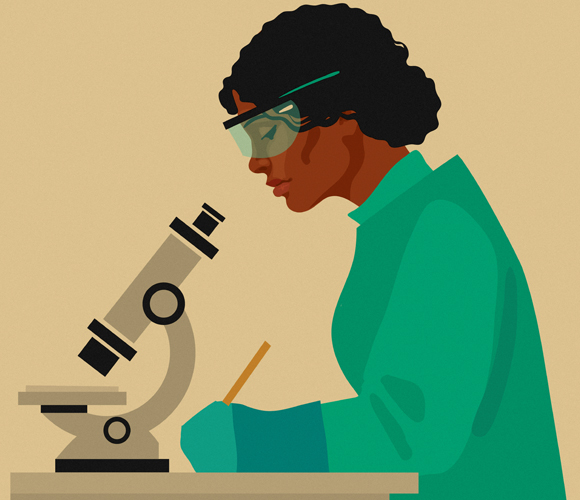 ההבדלים המולדים לבדם אינם יכולים להסביר את הפערים בפועל. אשה במעבדה | איור: Shutterstock