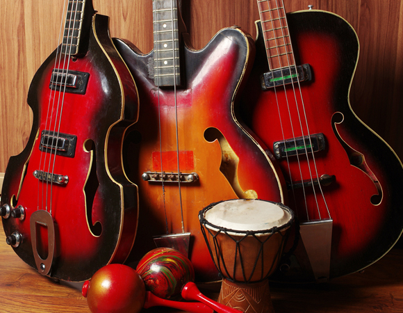 טווח התדרים של גיטרה בס הוא בד"כ 220-40 הרץ, לעומת 1,500-70 הרץ של גיטרה חשמלית | צילום: Shutterstock