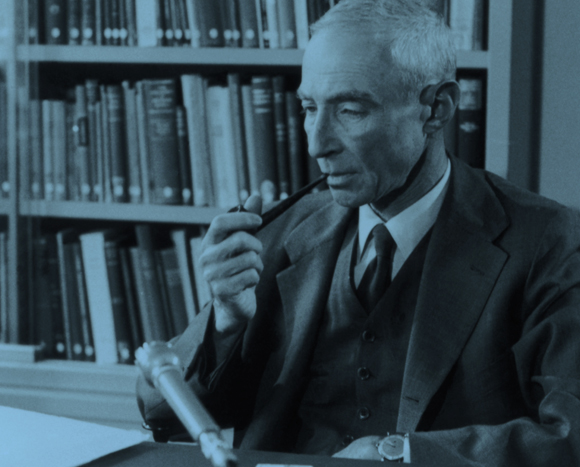 הזדקן במהירות בעקבות העוול שנעשה לו. אופנהיימר בערוב ימיו | צילום: Science Photo Library